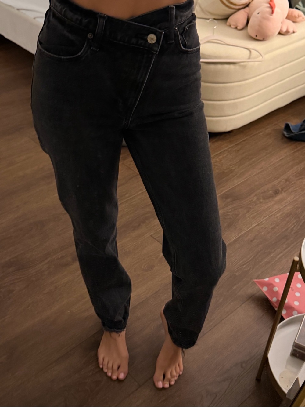 Abercrombie & Fitch Black Straight Leg Jeans